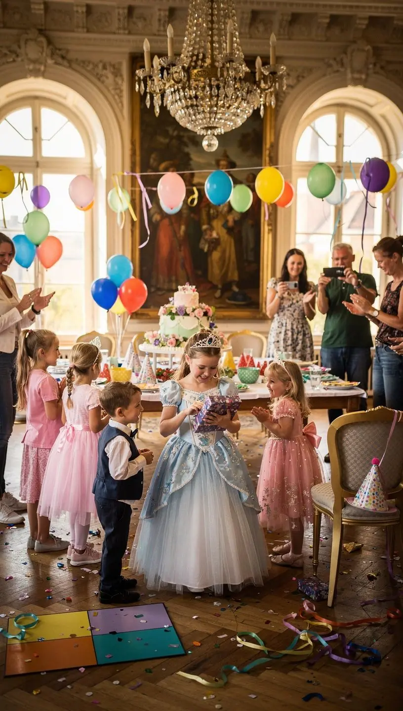 Schweriner Schloss mit majestätischer Architektur und goldenen Türmchen vor einem blauen Himmel.